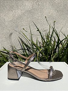 SANDALIA PEWTER VIRA VOLTA