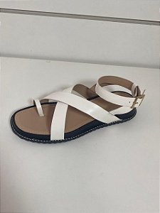 PAPETE DEDO OFF WHITE COM SOLADO PRETO