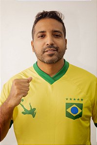 Camisa Brasil Torcedor I Masculina Amarela