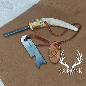 Pederneira Com cabo de Chifre - RBudernik Couros
