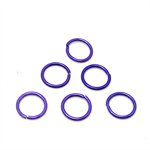 Argola Alumínio 6mm Roxo