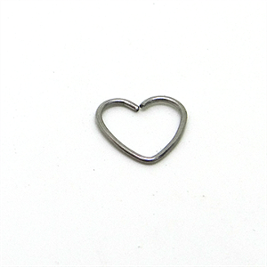 Argola Torção Aço Coração