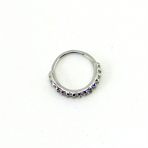 Argola Torção com Pedras de Zircônia