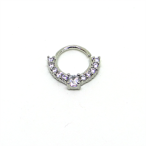 Argola Torção com Pedras de Zircônio