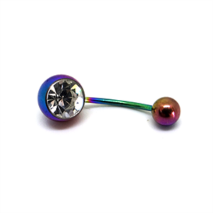 Banana Bell Anodizado 1 Pedra Branca