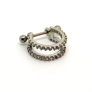 Conch 2 Linhas com Pedra de Zircônio