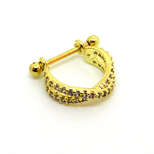 Conch Dourado 2 Linhas Entrelaçadas