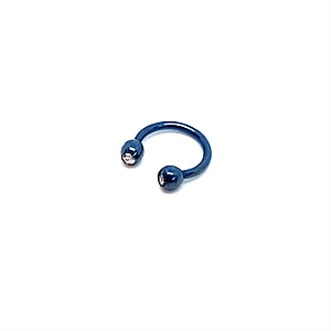 Ferradura Azul Com Strass