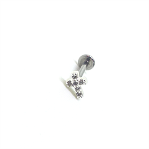 Labret Cruz Com Strass