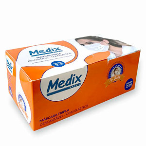 Máscara Descartável Branca - (50 Un.)