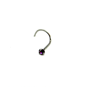 Nostril 1,5mm Haste 0,6 Roxo