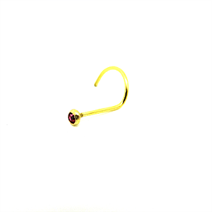 Nostril Gold 1mm Haste 0,8 Rosa
