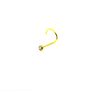 Nostril Gold 2mm Haste 0,8 Furta-Cor