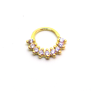 Septo Dourado com Pedras