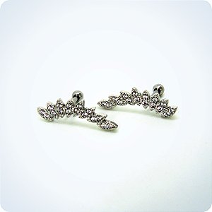 MINI BARBELL - DECORADO COM STRASS. (Unid.)