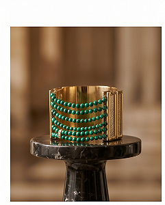 Bracelete com malaquitas