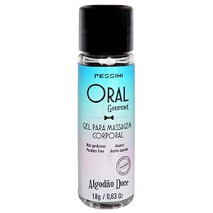 Gel Comestível Oral Gourmet Algodão Doce 18g Pessini