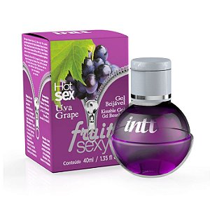 Fruit Sexy Gel Beijável para Massagem Sabor Uva