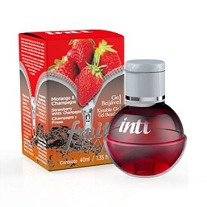Fruit Sexy Gel Beijável para massagem sabor Morango com Champagne