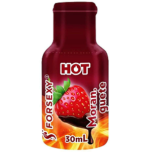 Gel Comestível Sabor Moranguete HOT - Excita e Esfria - 30ml For Sexy