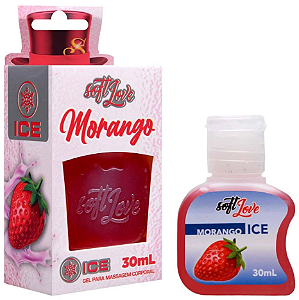 Gel Ice Comestível 30Ml Soft Love Morango