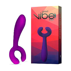 Vibrador Duplo Multi Pro Recarregável com 7 Vibrações