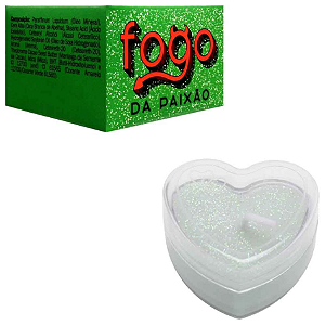 Vela Fogo Da Paixão Com Glitter 20G Sexy Fantasy Maça Verde