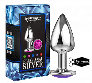 PLUG ANAL SILVER - ROXO