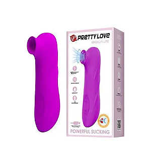 Vibrador sugador clitoriano recarregável Magic Flute - Pretty Love
