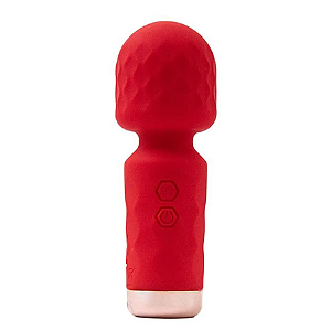 Hero Mini Varinha Mágica com 10 Modos de Vibração Vermelho Sexy Import