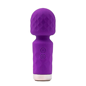 Hero Mini Varinha Mágica com 10 Modos de Vibração Roxo Sexy Import