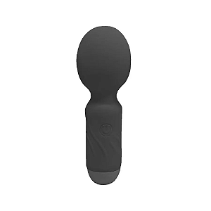 Mini Vibrador Varinha Mágica Hero com 10 Modos de Vibração Preto Sexy Import