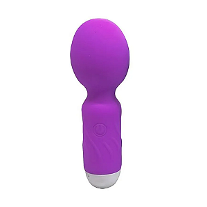 Mini Vibrador Varinha Mágica Hero com 10 Modos de Vibração Roxo Sexy Import