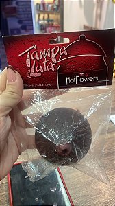 Tampa de Lata Erótica - Formato Seio Black
