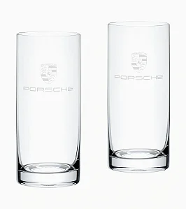 Conjunto de 2 Copos Altos com Brasão – Porsche Essential