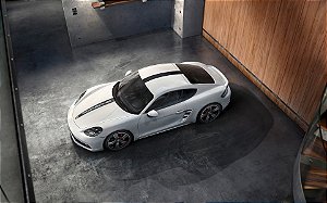 Conjunto de Adesivos Porsche 718 - na cor Preta