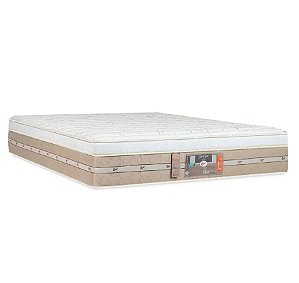 Colchão Queen Castor Silver Star Air Molas Ensacadas E Euro Pillow 32X158X198 Branco/Bege
