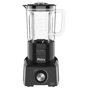Liquidificador Turbo Philco 1200W 127V Glass Pro Maxx 6 Preto - PLQ1350