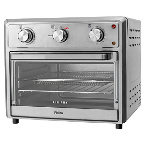 Forno Elétrico Philco 25L 127V Air Fryer 2 em 1 Esmaltado Inox - PFE25I