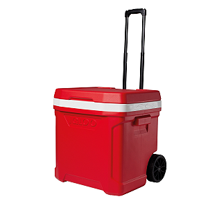 Caixa Térmica Igloo Profile II60 Roller Vermelha 56 L Rodas