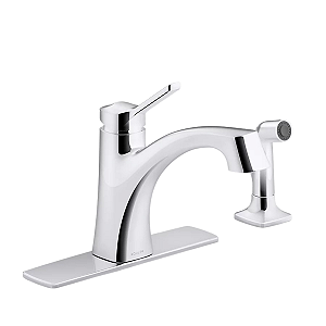 Torneira Misturador Kohler Maxton Monocomando para Cozinha K-R22868-CP Cromado Polido