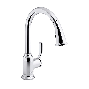 Torneira Misturador Sterling Ludington Monocomando Retrátil para Cozinha 24272-CP Cromado Polido