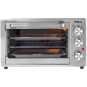Forno Elétrico Air Fry Philco PFE40I 40 Litros Inox 2 em 1 com Timer 127V