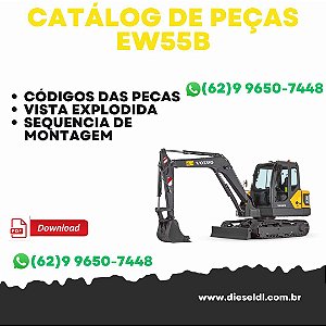 CATÁLOGO DE PEÇAS ESCAVADEIRA DE RODAS EW55B  VOLVO
