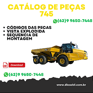 CATÁLOGO DE PEÇAS 745 CAMINHÃO ARTICULADO  CAT