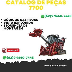 CATÁLOGO DE PEÇAS COLHEDORA DE CANA 7700   CASE IH