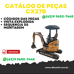 CATÁLOGO DE PEÇAS MINI ESCAVADEIRA CX27B  CASE