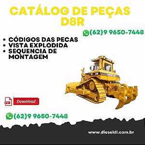 CATÁLOGO DE PEÇAS TRATOR ESTEIRAS D8R 2016   CAT