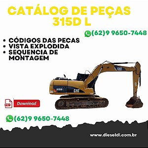CATÁLOGO DE PEÇAS ESCAVADEIRA 315D L  CAT