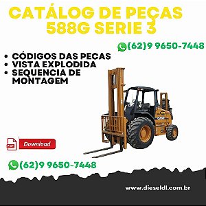 CATALOGO DE PEÇAS EMPILHADEIRA 586G 588G SERIE 3  CASE